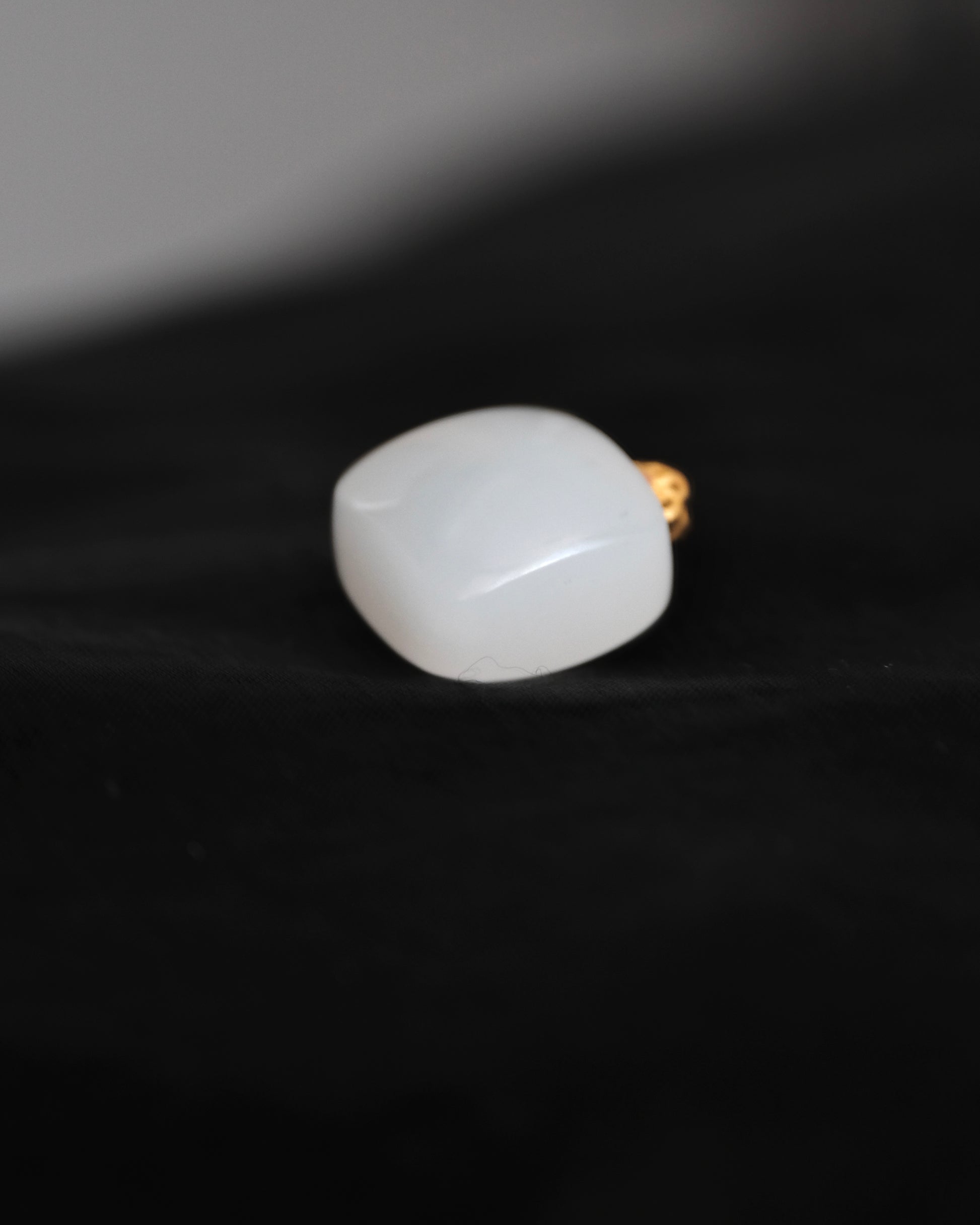 Balanced Square – Hetian White Jade Pendant