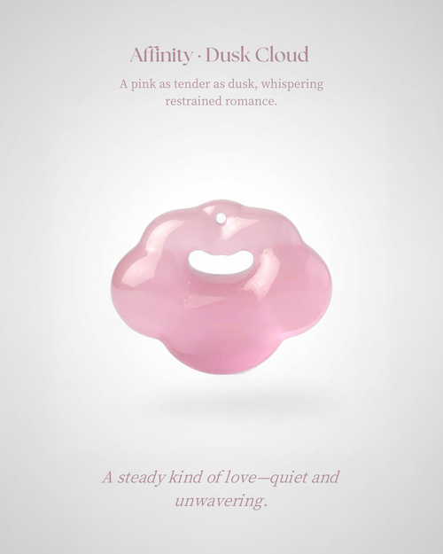 Affinity · Dusk Cloud – Pink Jade Cloud Pendant