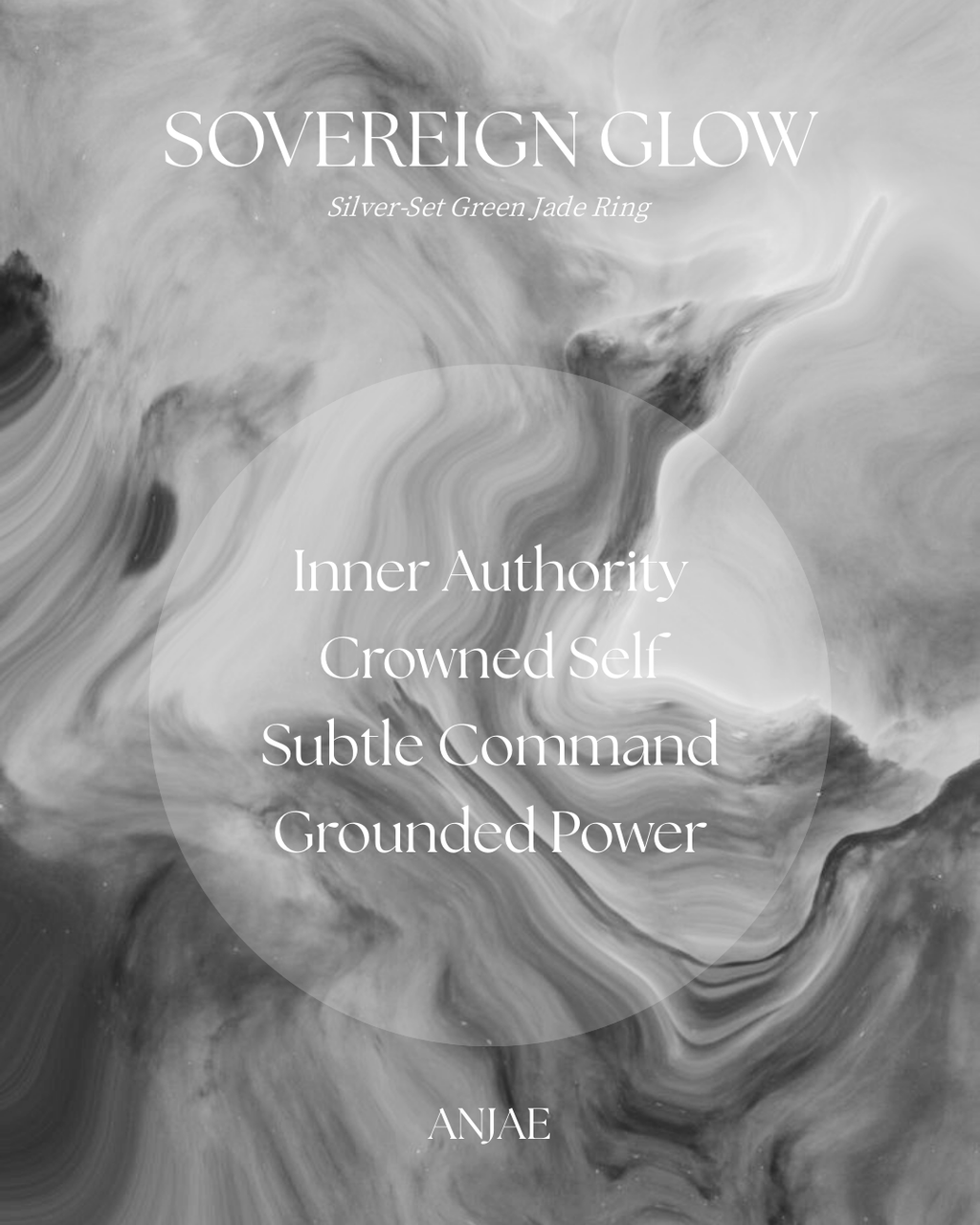Sovereign Glow – Silver-Set Green Jade Ring