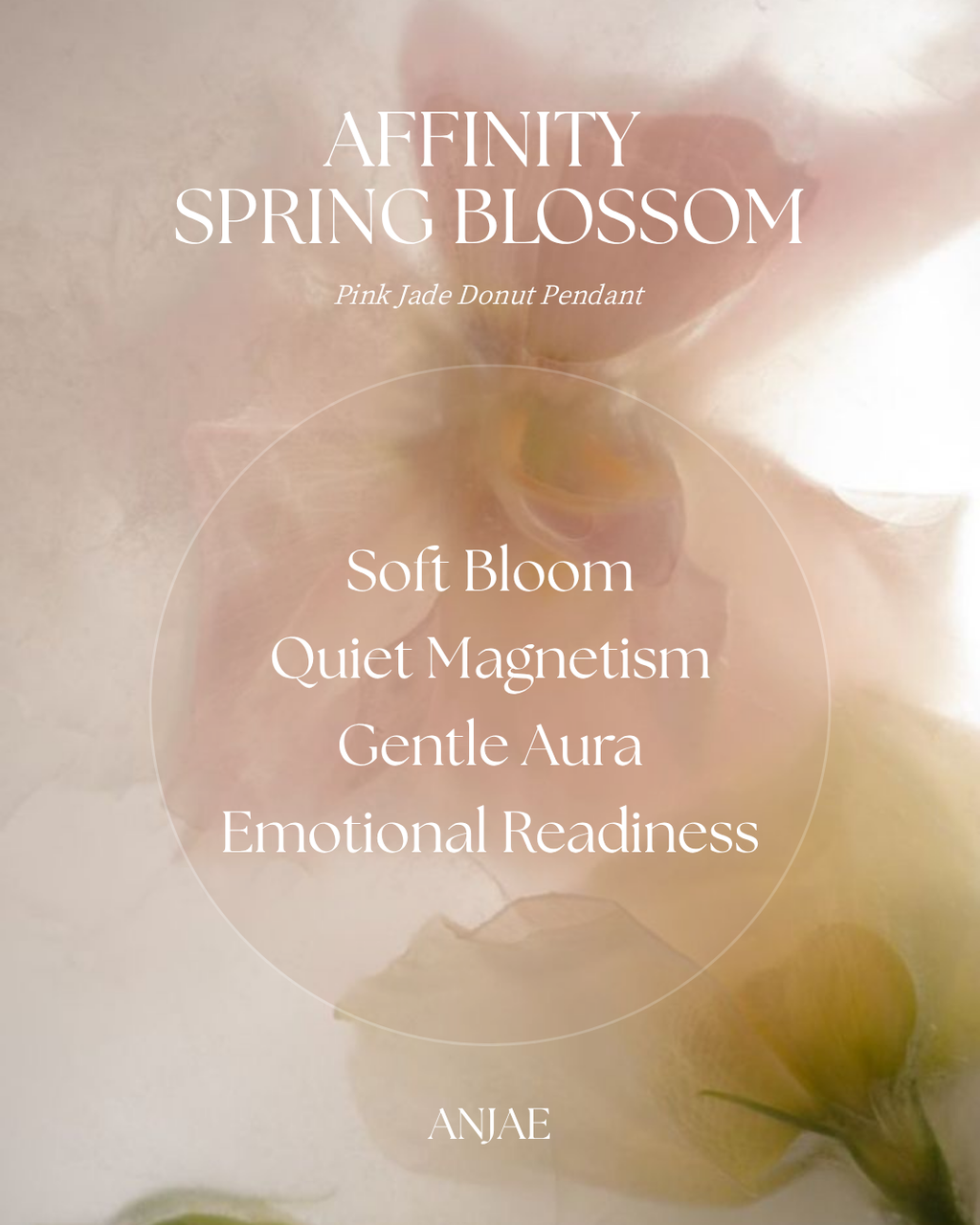 Affinity · Subtle Bloom – Pink Jade Bead Bracelet