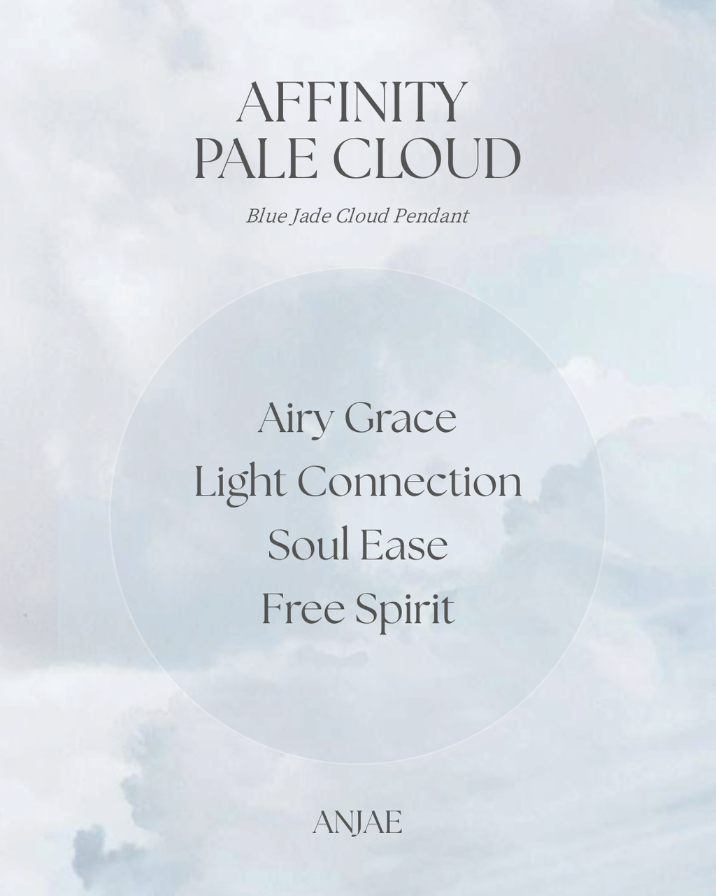Affinity · Pale Cloud – Blue Jade Cloud Pendant