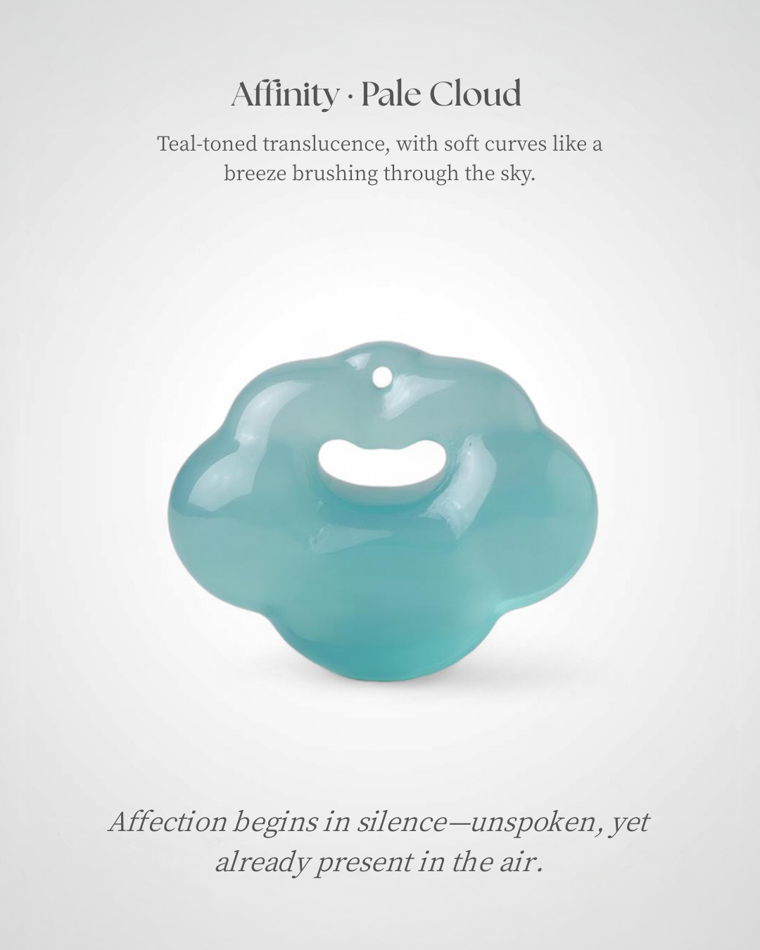 Affinity · Pale Cloud Blue Chalcedony Pendant