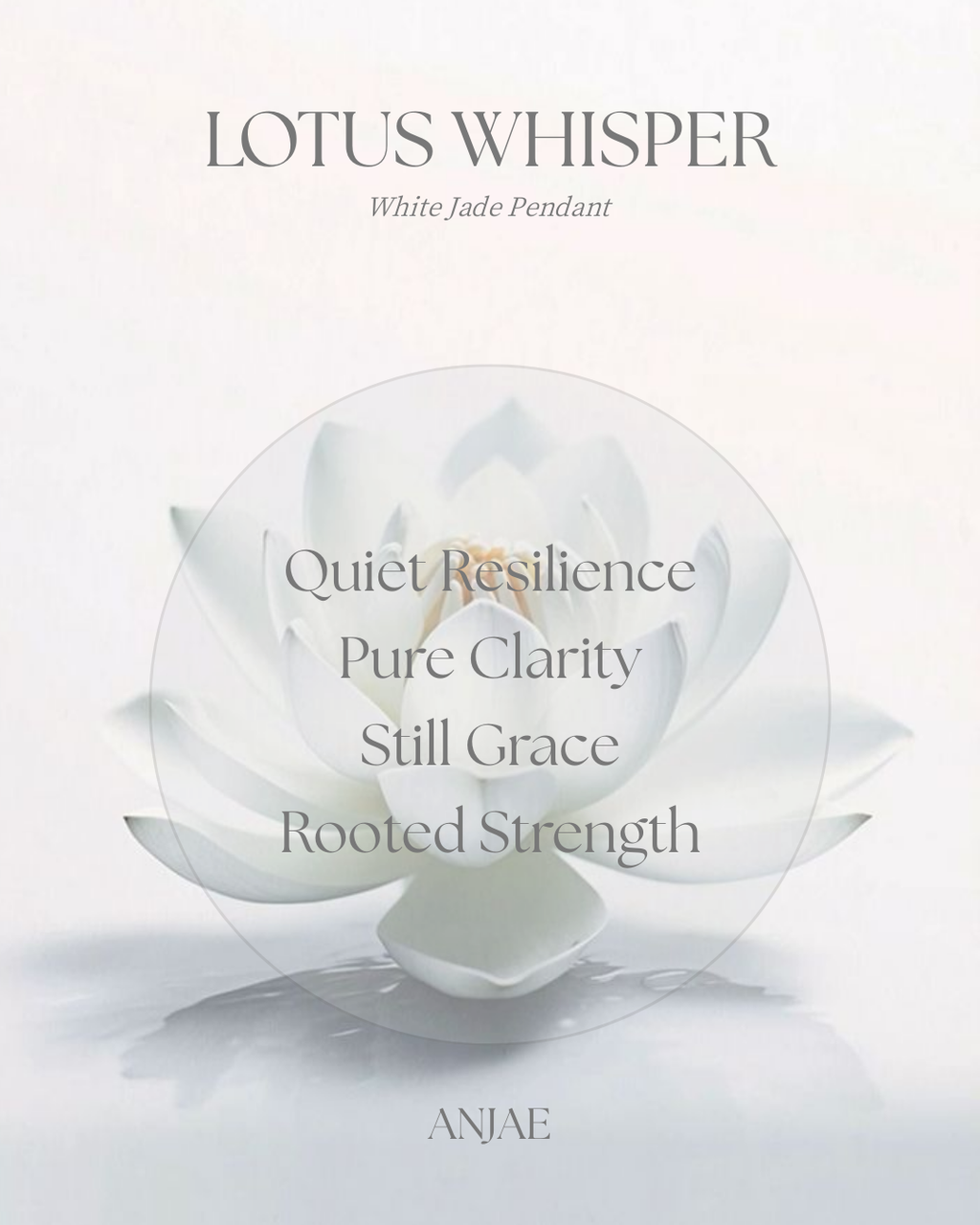 Lotus Whisper – Hetian White Jade Pendant