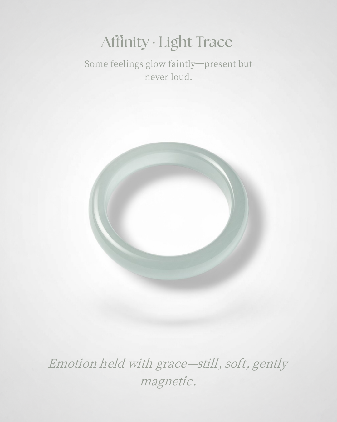 Affinity · Light Trace Blue Chalcedony Ring