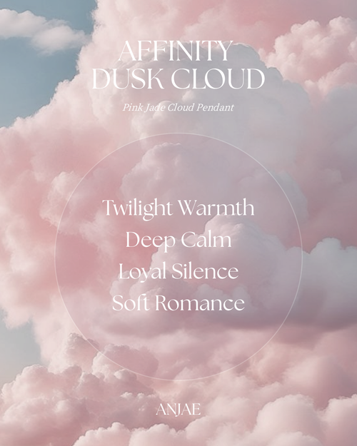 Affinity · Dusk Cloud – Pink Jade Cloud Pendant