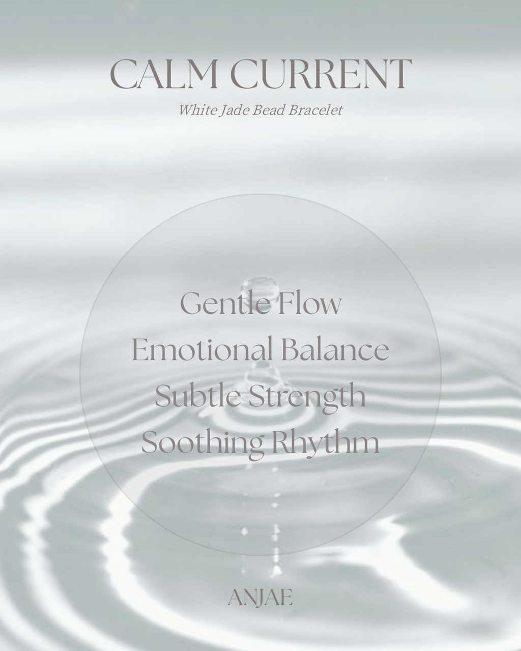 Calm Current – Hetian White Jade Bead Bracelet