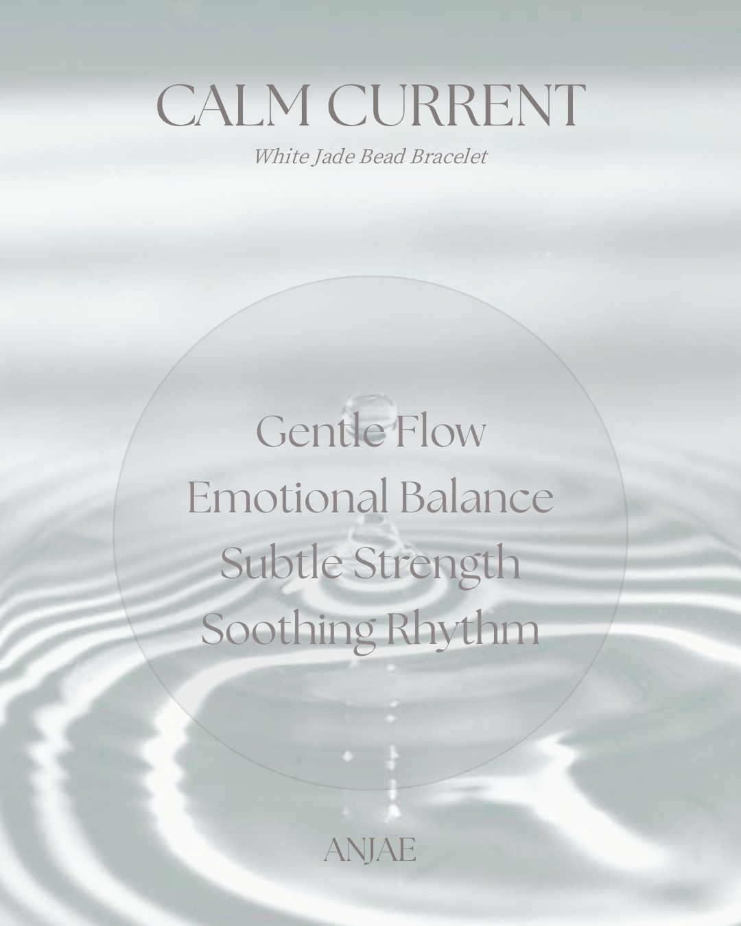 Calm Current – Hetian White Jade Bead Bracelet