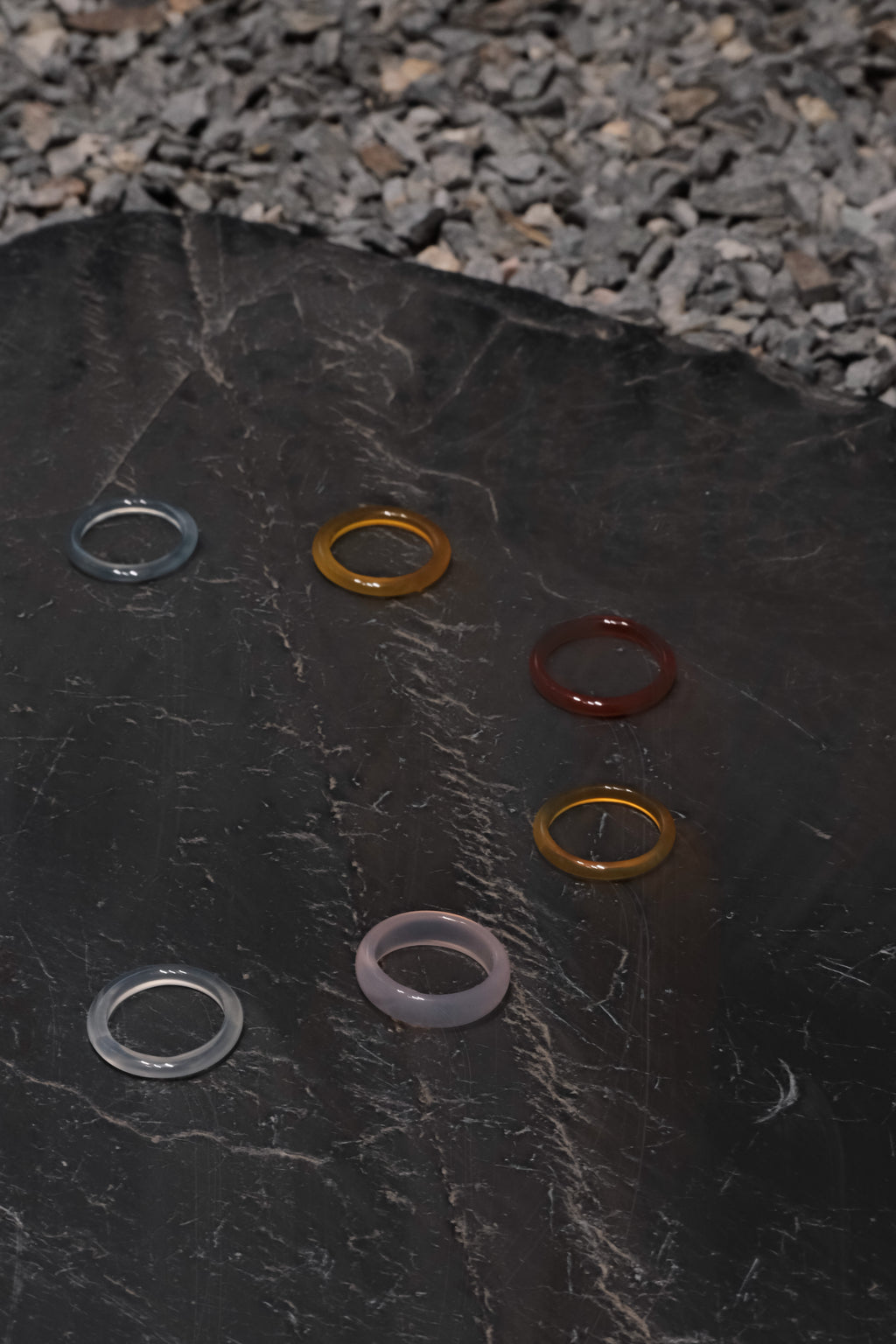Golden Pulse – Yellow Agate Ring