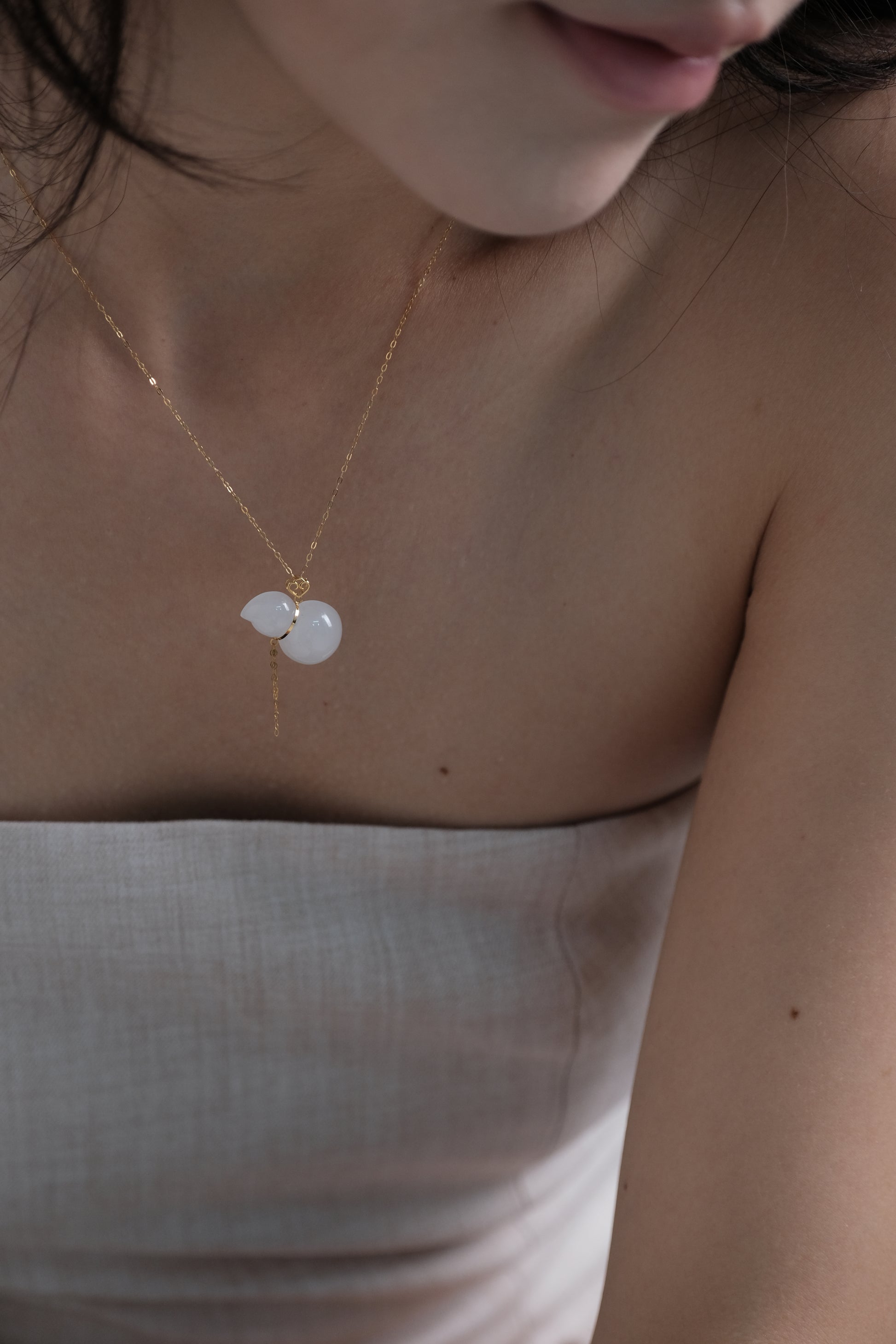Blessing Gourd – Hetian White Jade Pendant