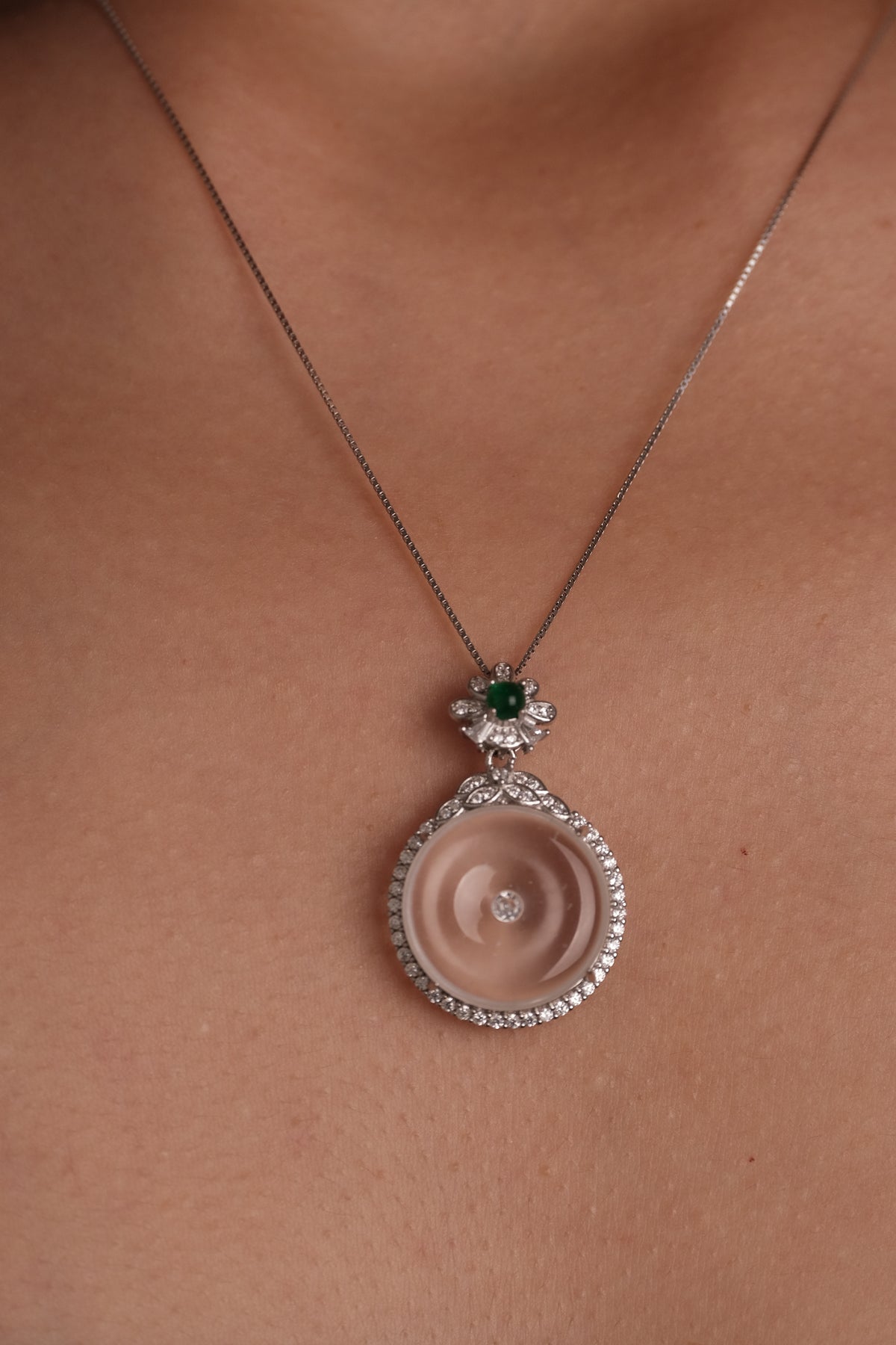 Shining · Lightline Albite Jade Necklace