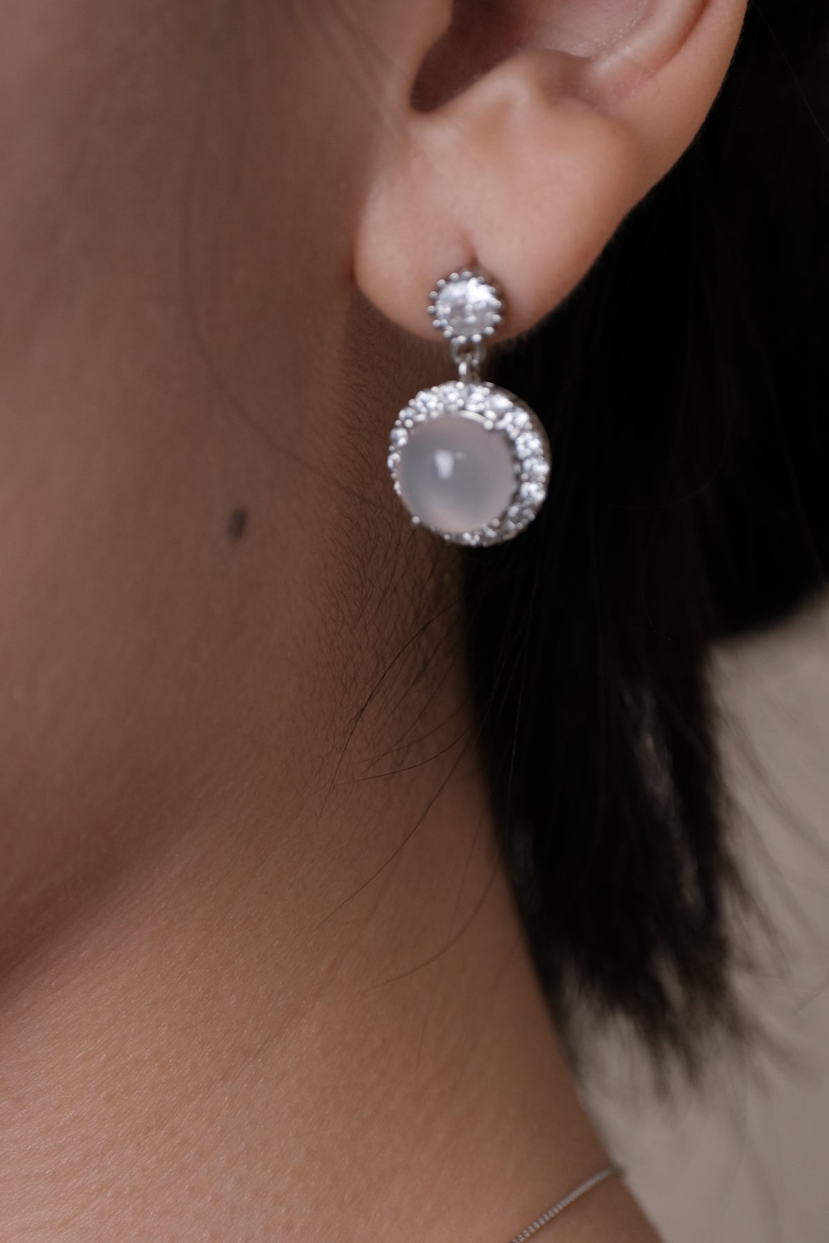 Shining · Spark Chalcedony Earrings