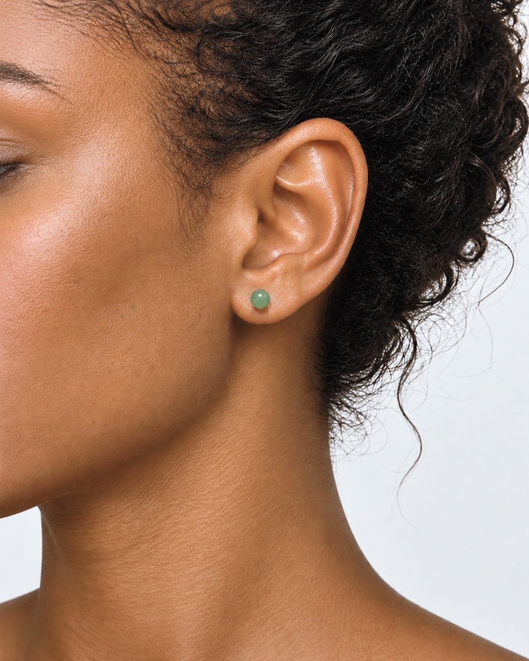 Yùn · Seed Stud Earrings worn by model