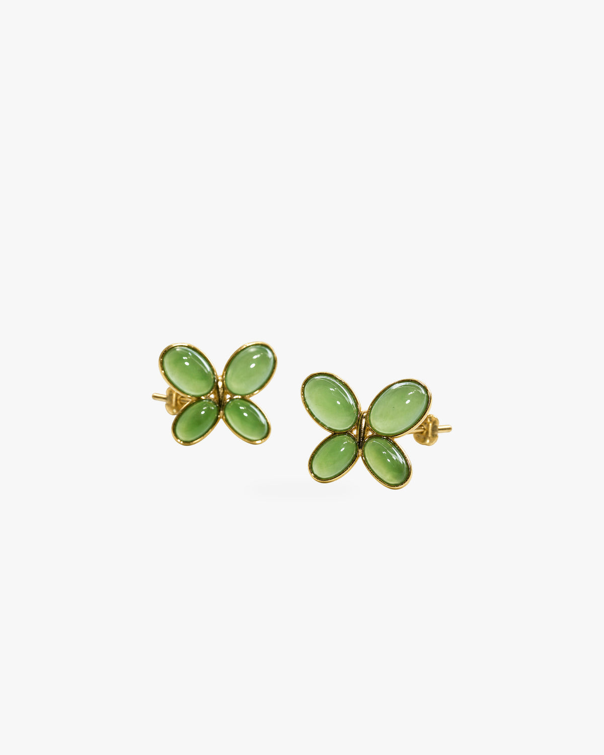 Yùn · Wingbeat Stud Earrings on white background