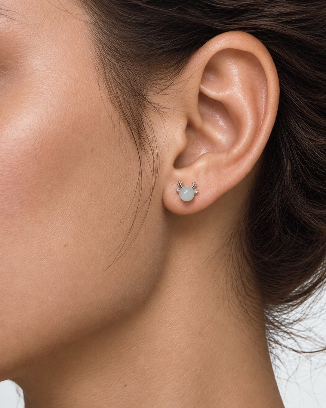 Jìng · Branchlight Stud Earrings worn by model